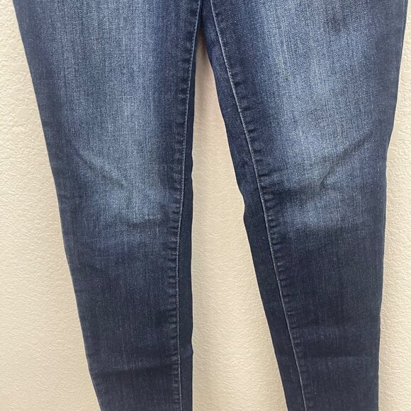 KanCan Dark Denim Distressed Skinny Stretch Jeans KC11222HRD Womens size 5/26 - Picture 5 of 8